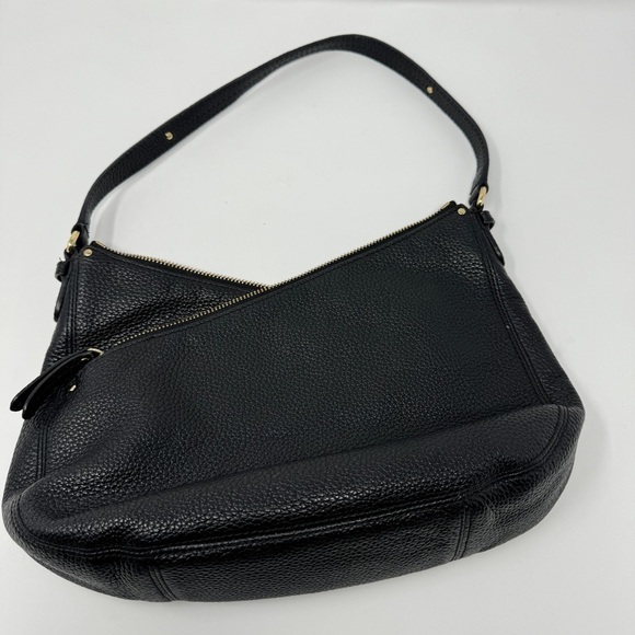 Michael Kors Black Leather Shoulder Purse - Picture 7 of 11